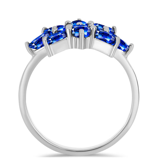 Anillo de Plata con Zafiro Azul Australiano