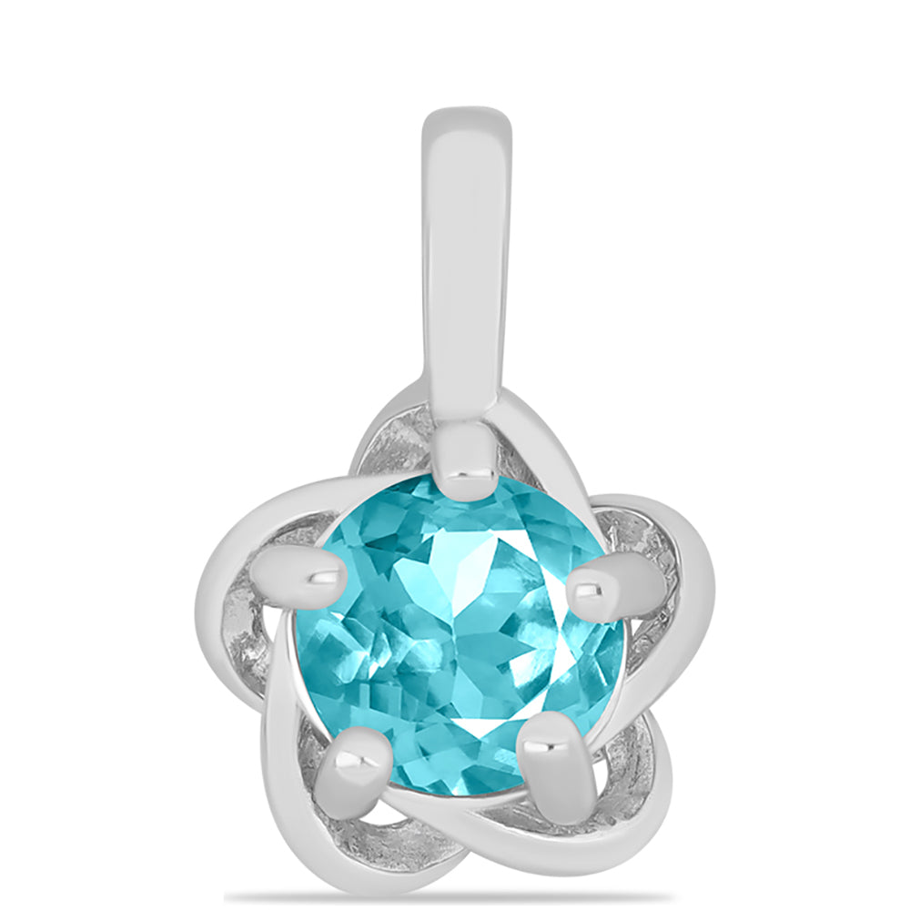 Conjunto de Plata con Cuarzo Paraiba ( Pendientes +Anillo +Colgante ) 3 