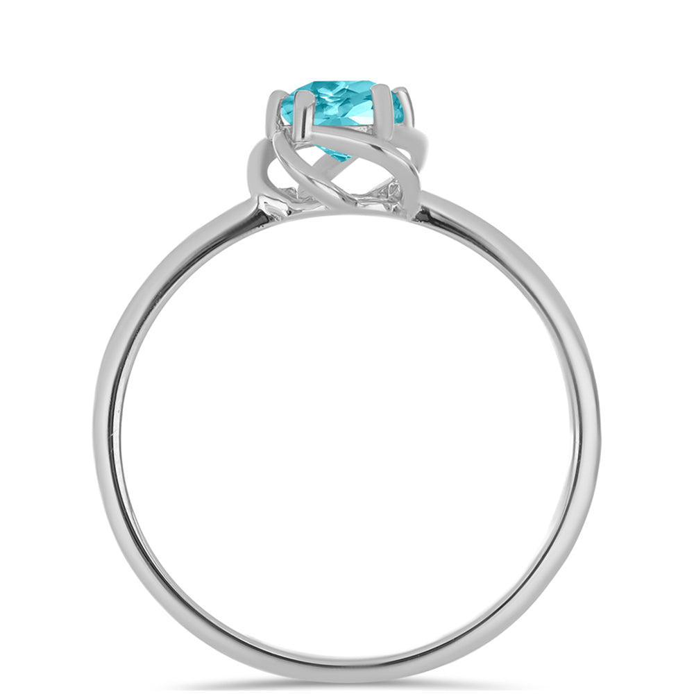 Conjunto de Plata con Cuarzo Paraiba ( Pendientes +Anillo +Colgante )