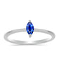 Anillo de Plata con Zafiro Azul Australiano