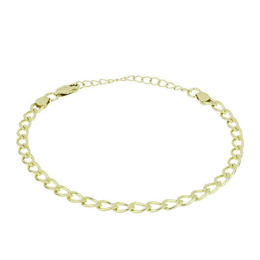 Pulsera de Plata Bañada en Oro