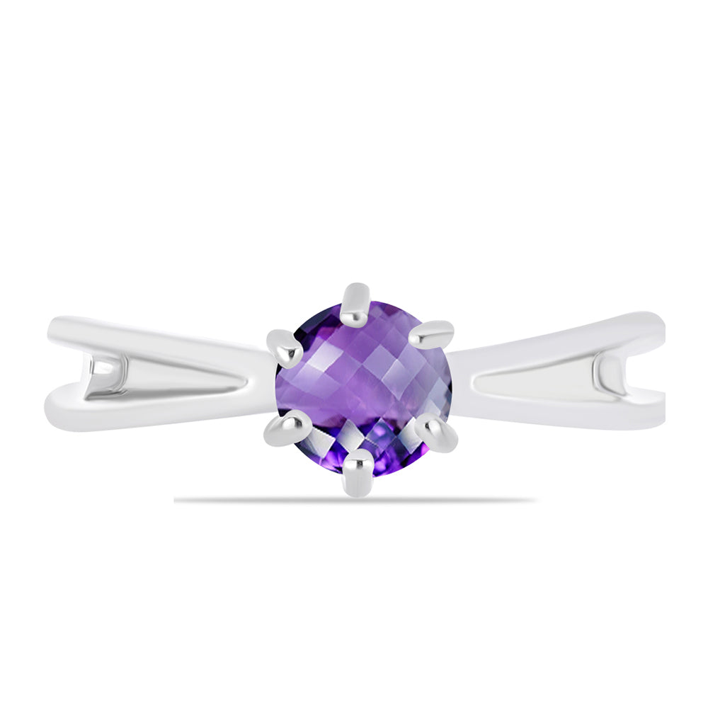 Anillo de Plata con Amatista de Marruecos
