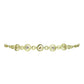 Pulsera de Plata Bañada en Oro con Diamante Champagne y Diamante blanco