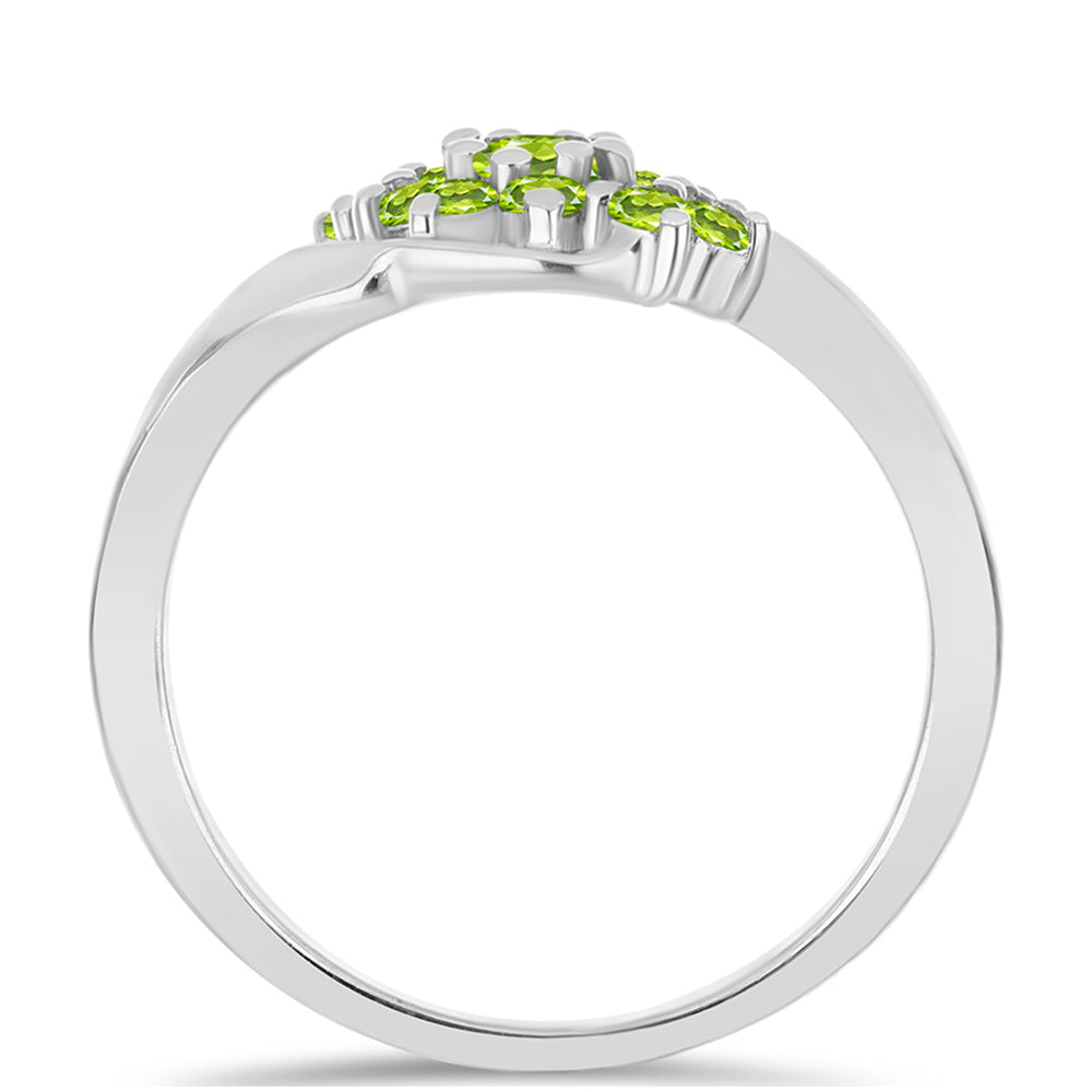 Anillo de Plata con Peridoto de Changbai 2 