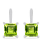 Pendientes de Plata con Peridoto de Changbai