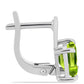 Pendientes de Plata con Peridoto de Changbai