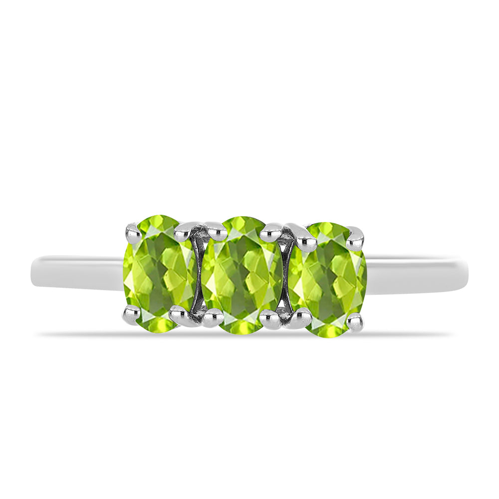 Anillo de Plata con Peridoto de Changbai 2 