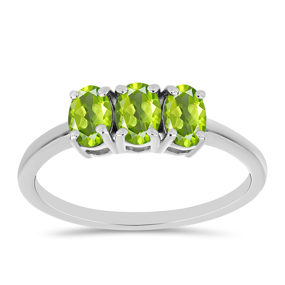 Anillo de Plata con Peridoto de Changbai 1 