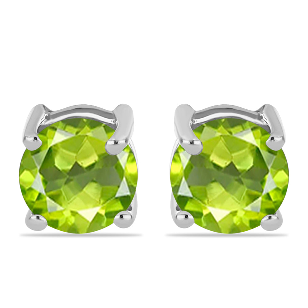 Pendientes de Plata con Peridoto de Changbai