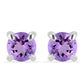 Pendientes de Plata con Amatista Rosa de Francia