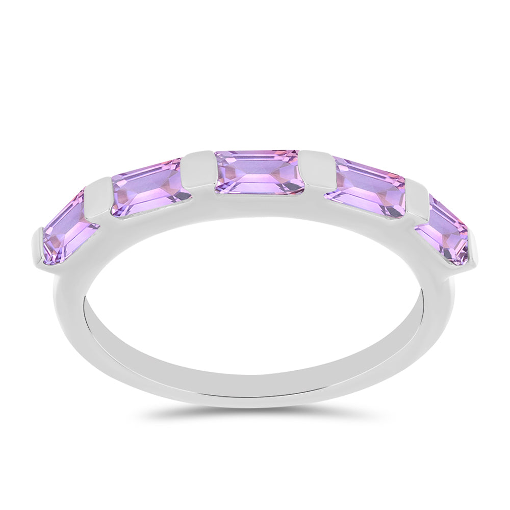 Anillo de Plata con Amatista Rosa de Francia