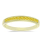 Anillo de Plata Bañada en Oro con Zafiro Amarillo Rosebery