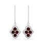 Pendientes de Plata con Granate Barton