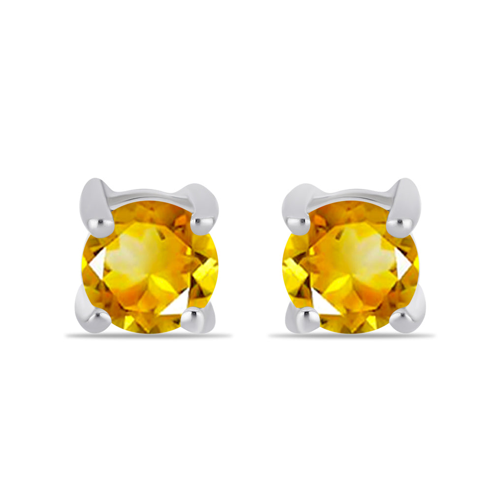 Pendientes de Plata con Citrino de los Montes Urales 1 