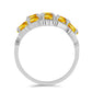 Anillo de Plata con Citrino de los Montes Urales