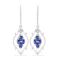 Pendientes de Plata con Tanzanita