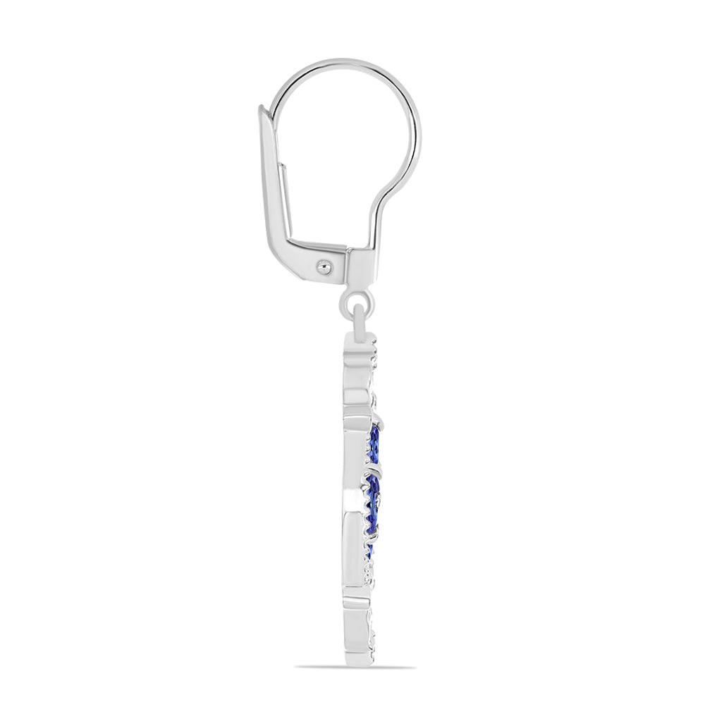 Pendientes de Plata con Tanzanita 2 