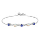 Pulsera de Plata con Tanzanita y Ópalo Etíope de Lega Dembi