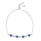 Pulsera de Plata con Tanzanita y Topacio Blanco
