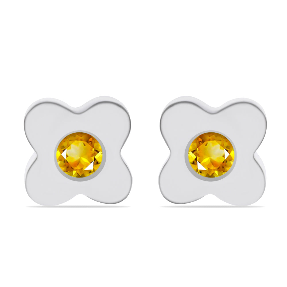 Conjunto de Plata con Citrino de los Montes Urales ( Pendientes +Anillo ) 2 