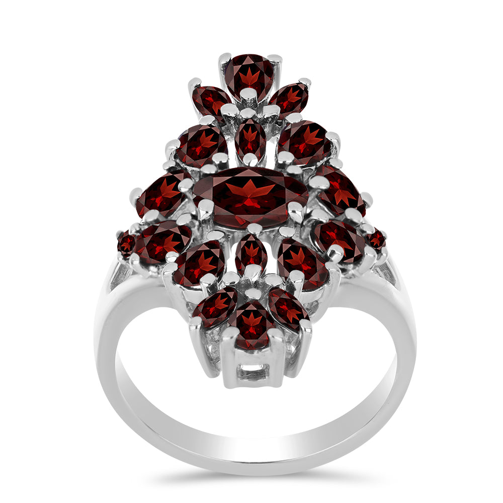 Anillo de Plata con Granate Barton 3 