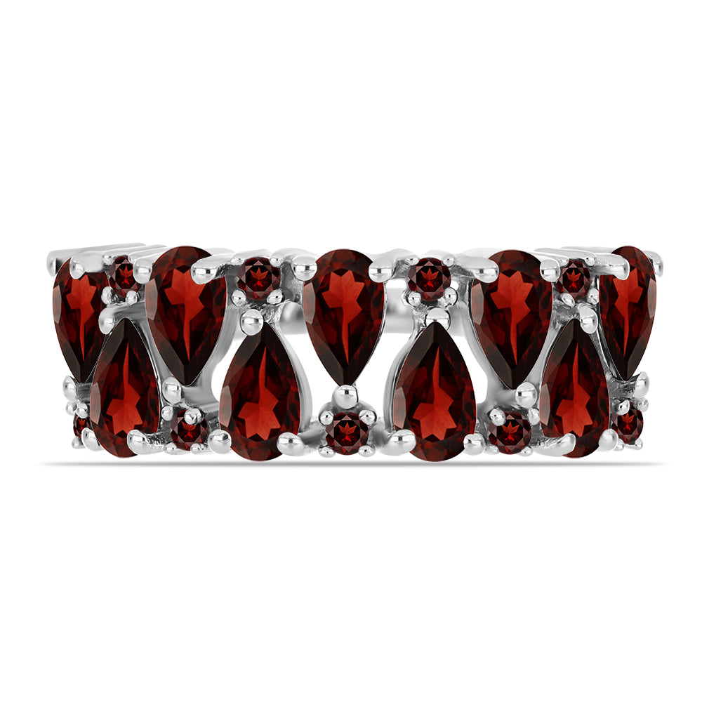 Anillo de Plata con Granate Barton