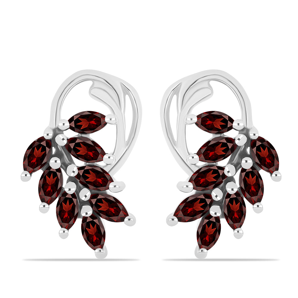 Pendientes de Plata con Granate Barton 1 