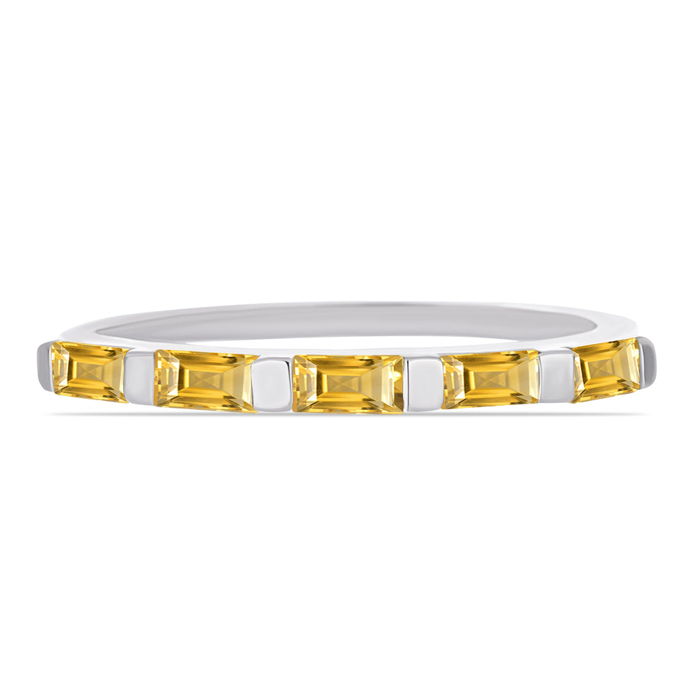 Anillo de Plata con Citrino de los Montes Urales 2 