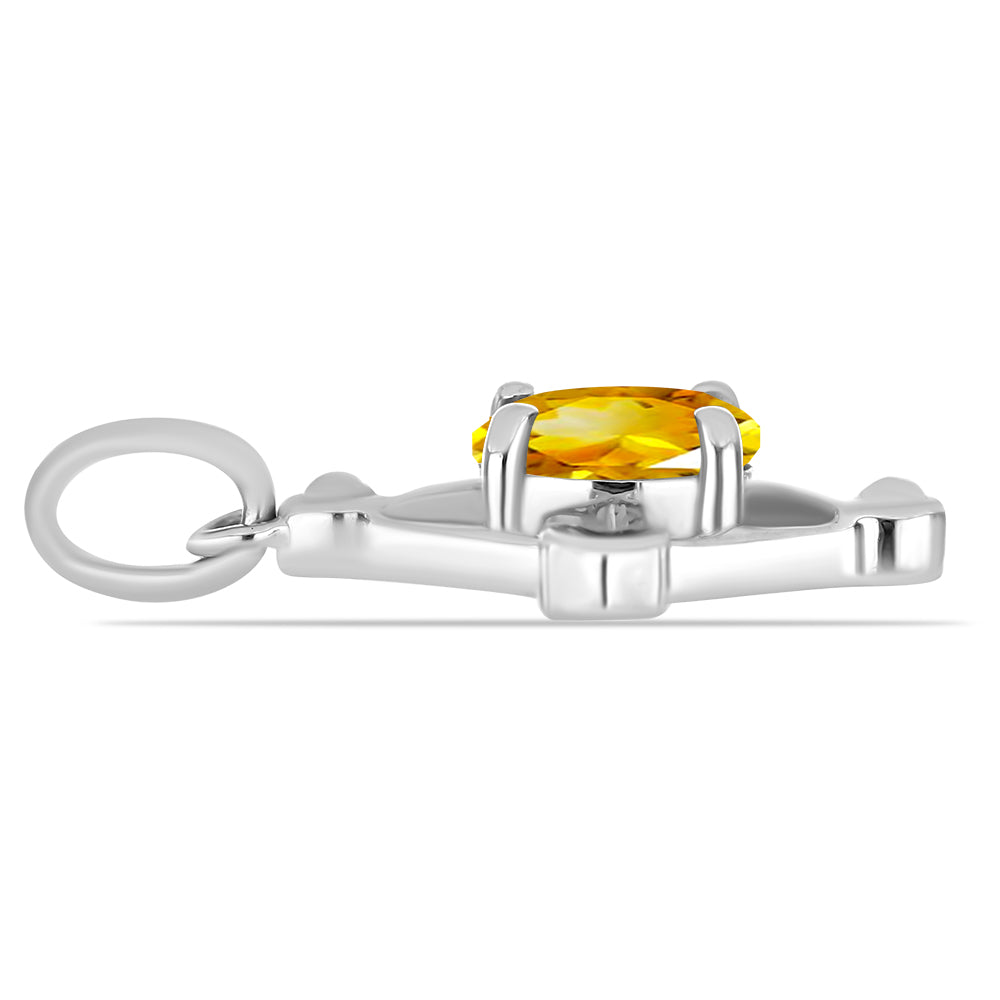 Colgante de Plata con Citrino de los Montes Urales 2 