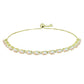 Pulsera de Plata Bañada en Oro con Ópalo Etíope de Lega Dembi y Topacio Blanco