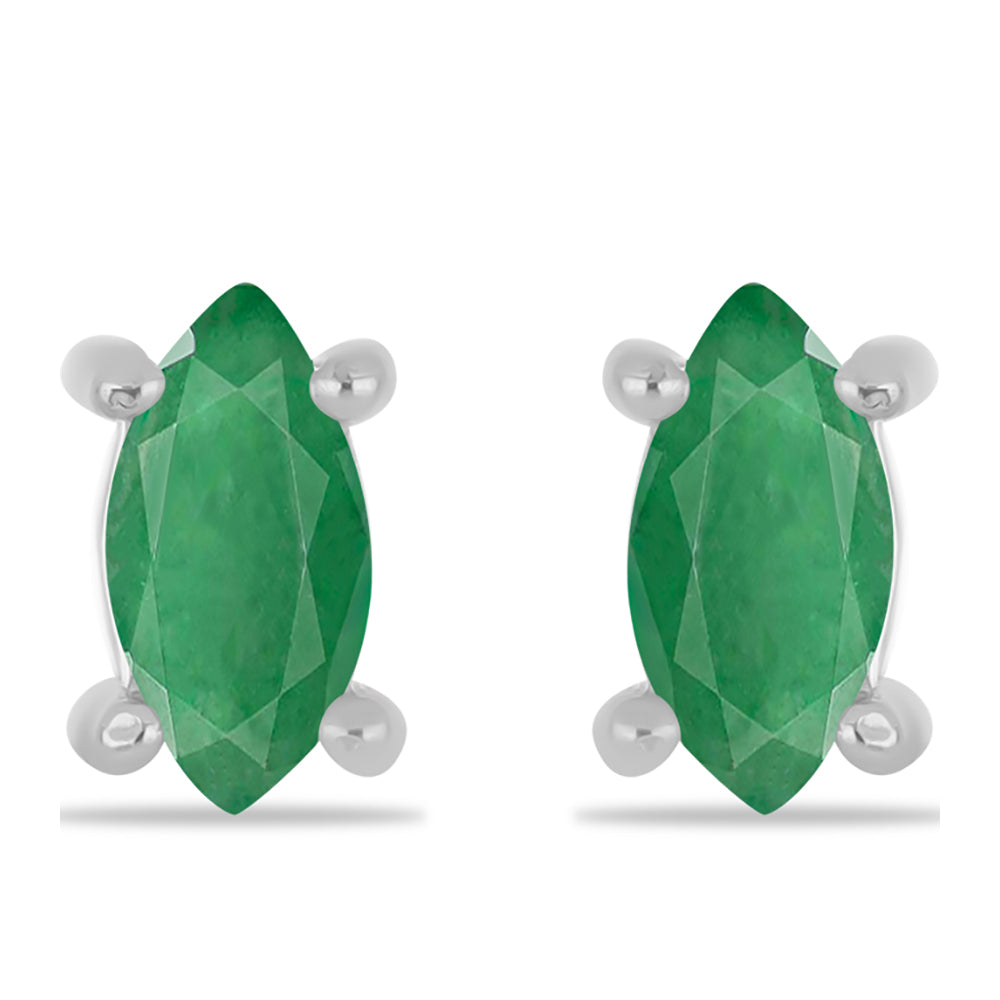 Pendientes de Plata con Esmeralda de Brasil 1 