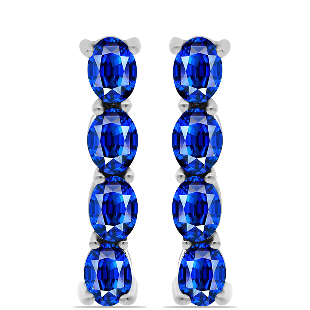 Pendientes de Plata con Zafiro Azul Australiano 1 