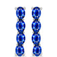 Pendientes de Plata con Zafiro Azul Australiano