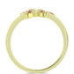 Anillo de Plata Bañada en Oro con Majestuosa moisanita roja