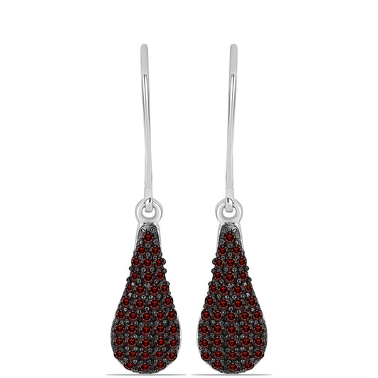 Pendientes de Plata con Granate Barton