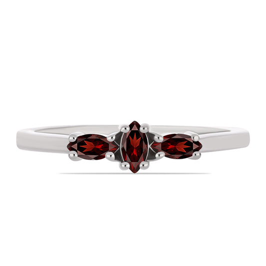 Anillo de Plata con Granate Barton