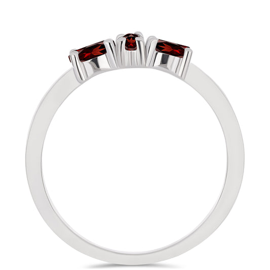 Anillo de Plata con Granate Barton