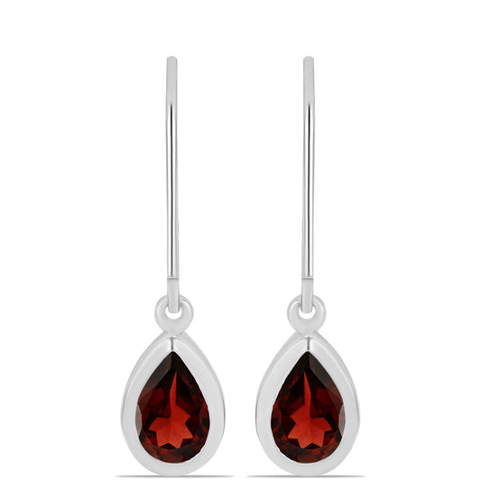 Pendientes de Plata con Granate Barton