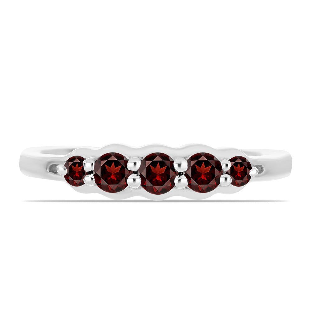 Anillo de Plata con Granate Barton 1 