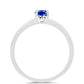 Anillo de Plata con Zafiro Azul Australiano