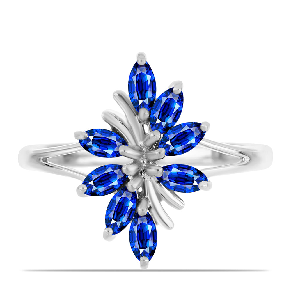 Anillo de Plata con Zafiro Azul Australiano 1 
