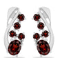 Pendientes de Plata con Granate Barton