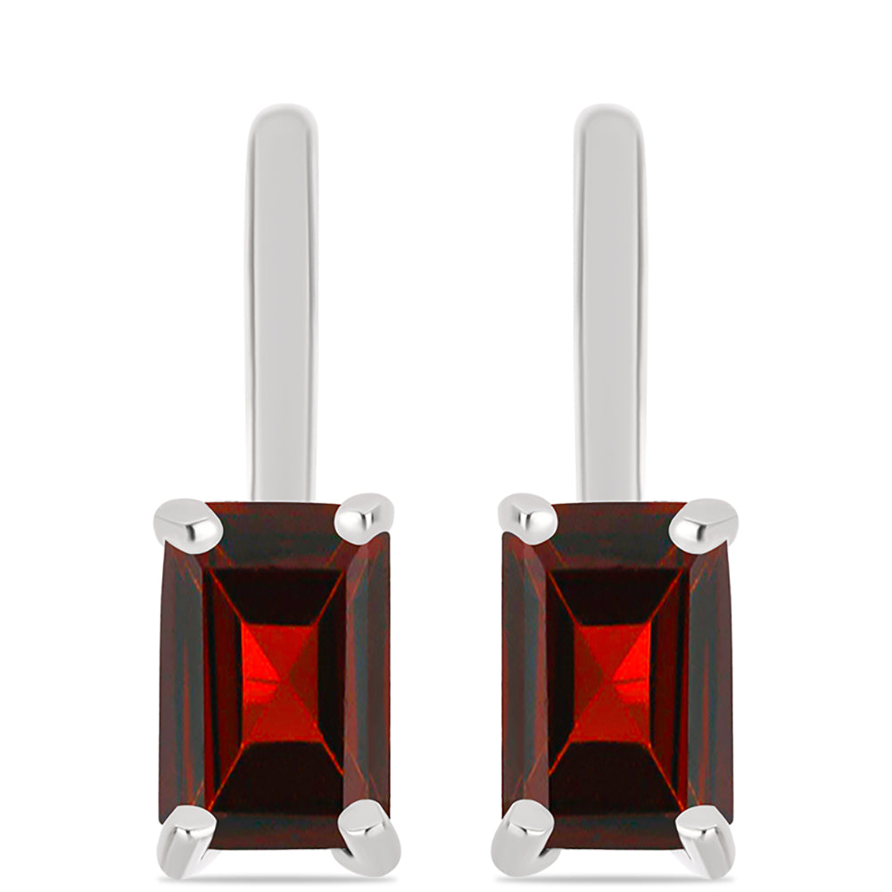 Pendientes de Plata con Granate Barton 1 