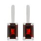 Pendientes de Plata con Granate Barton