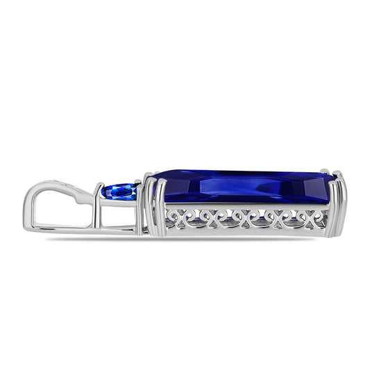 Colgante de Plata con Zafiro Azul Australiano