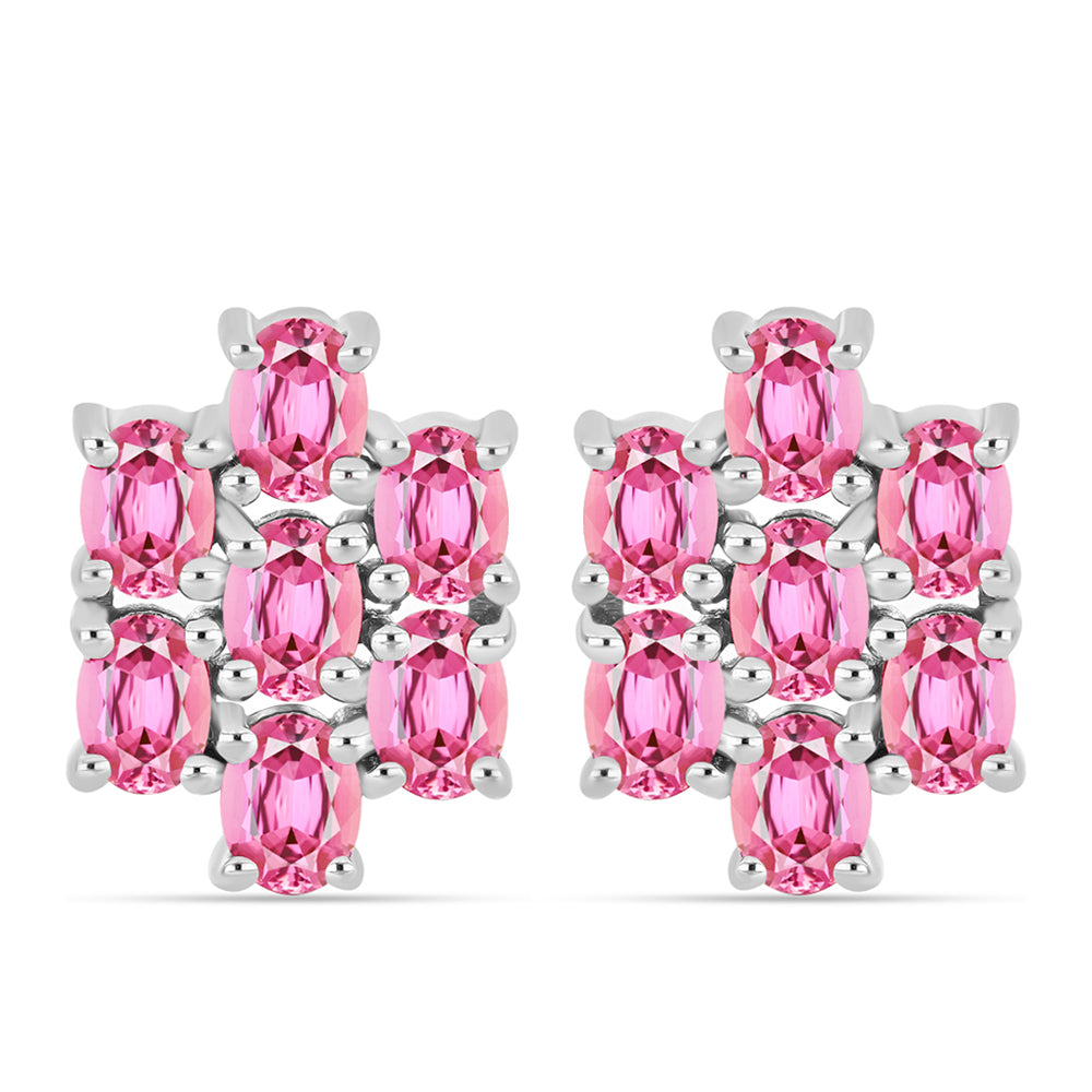 Pendientes de Plata con Turmalina Rosa de Pelmadulla 1 