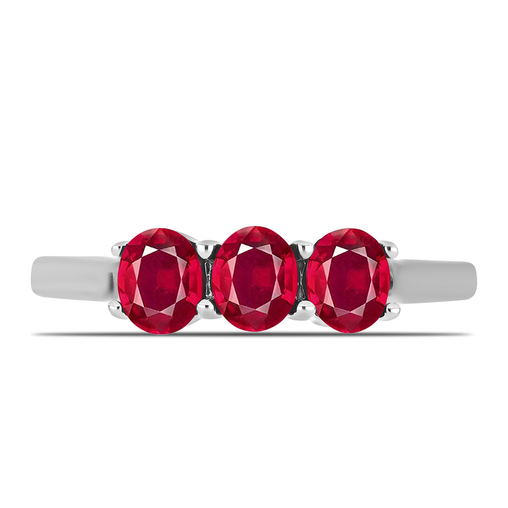 Anillo de Plata con Rubí de Madagascar