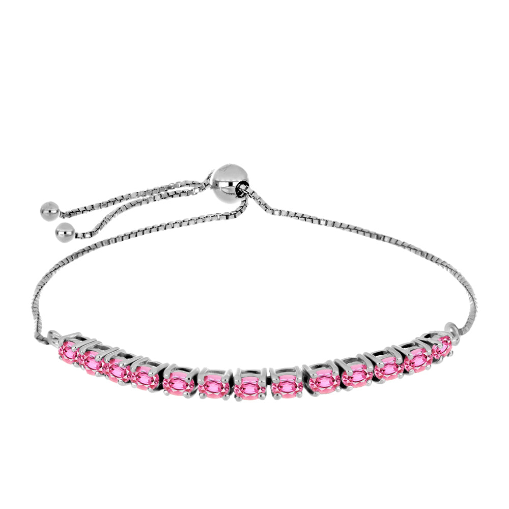 Pulsera de Plata con Turmalina Rosa de Pelmadulla 1 