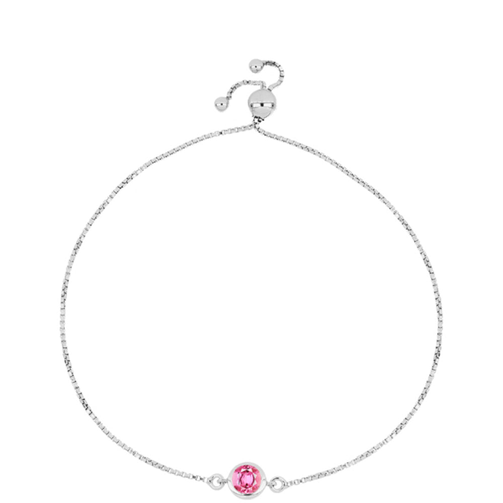 Pulsera de Plata con Turmalina Rosa de Pelmadulla 1 