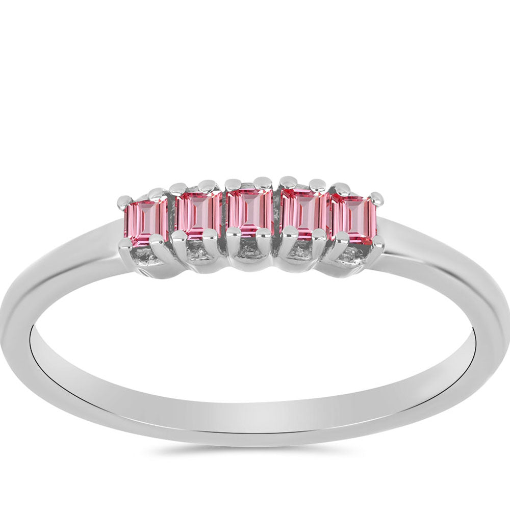 Anillo de Plata con Turmalina Rosa de Pelmadulla 1 